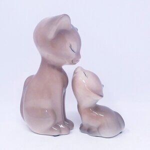 Vintage Art Pottery Loving Cats